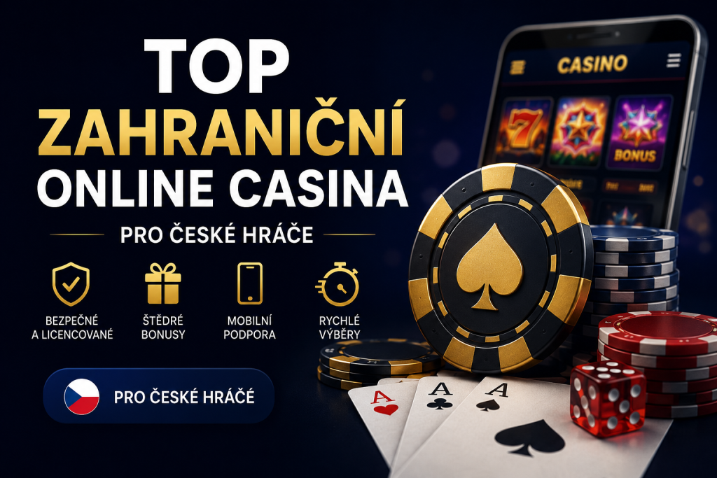 TOP zahraniční online casina pro české hráče