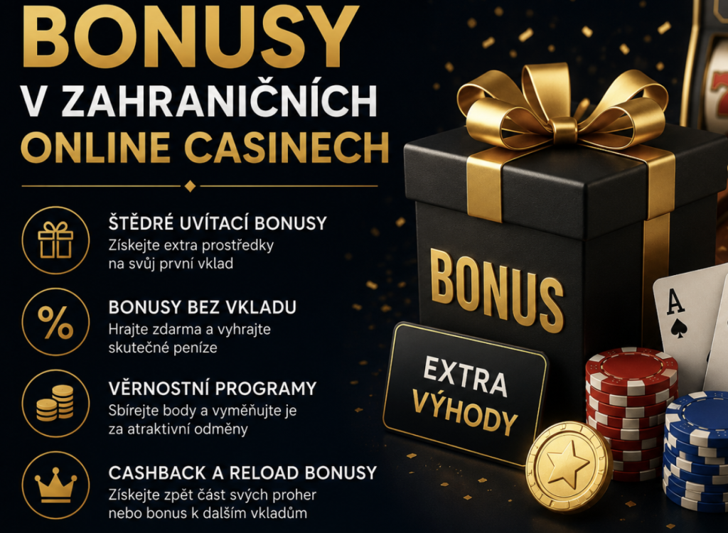 Bonusy v zahraničních online casinech